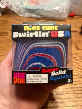 NEEDOH Nice Cube Swirlin’ USA Super Solid Squish NEW